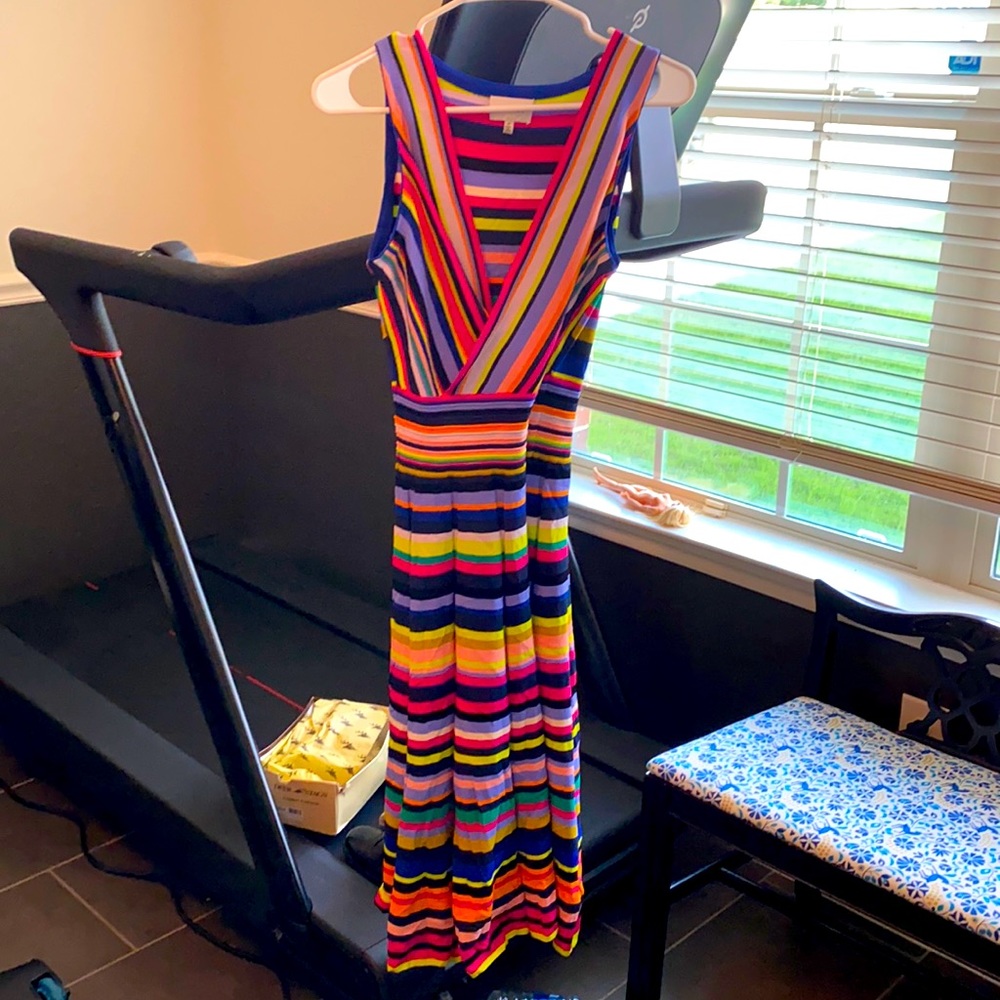 Milly Rainbow Knit Dress, new no tag, Medium